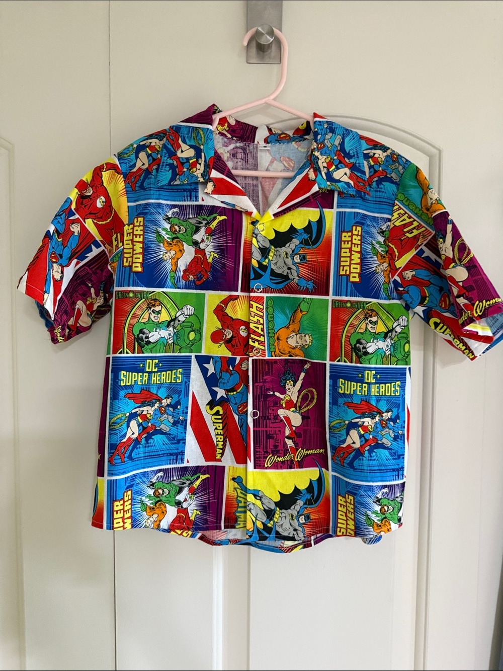 DC Super Heroes Kids button down shirt